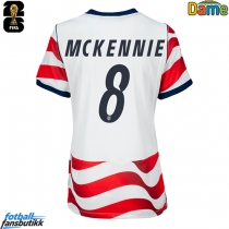 Forente stater Weston McKennie #8 Hjemmedrakt Dame EM 2024 Kortermet